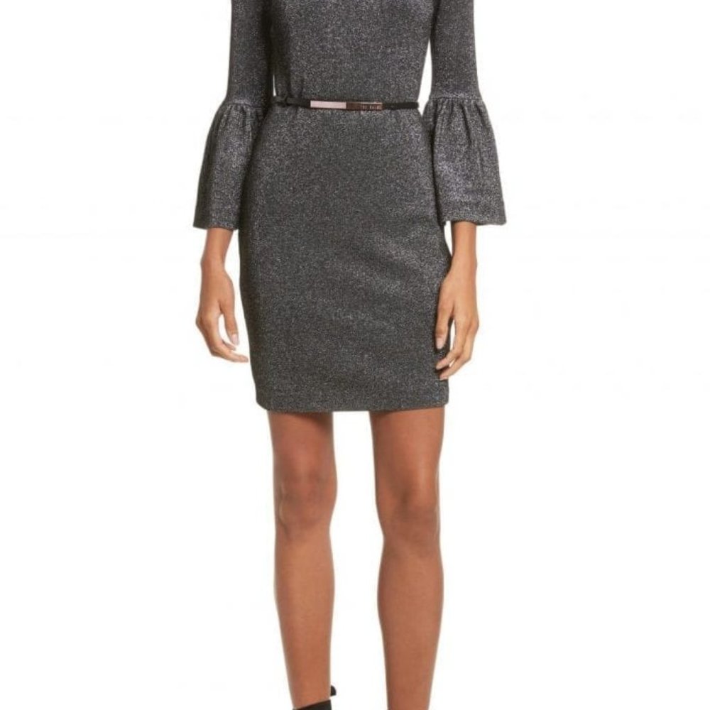 Ted Baker London Gray Mini Dress
